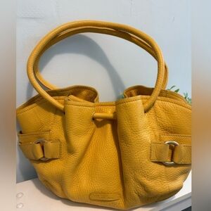 Cole Haan Yellow Leather Handbag, Satchel